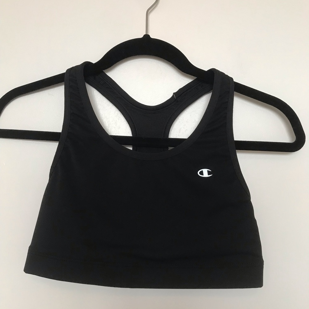 Champion black active sports bra